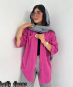 شومیز کتان رنگی