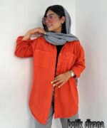 شومیز کتان رنگی