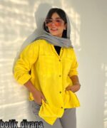 شومیز کتان رنگی