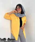 شومیز کتان رنگی