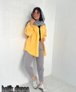 شومیز کتان رنگی