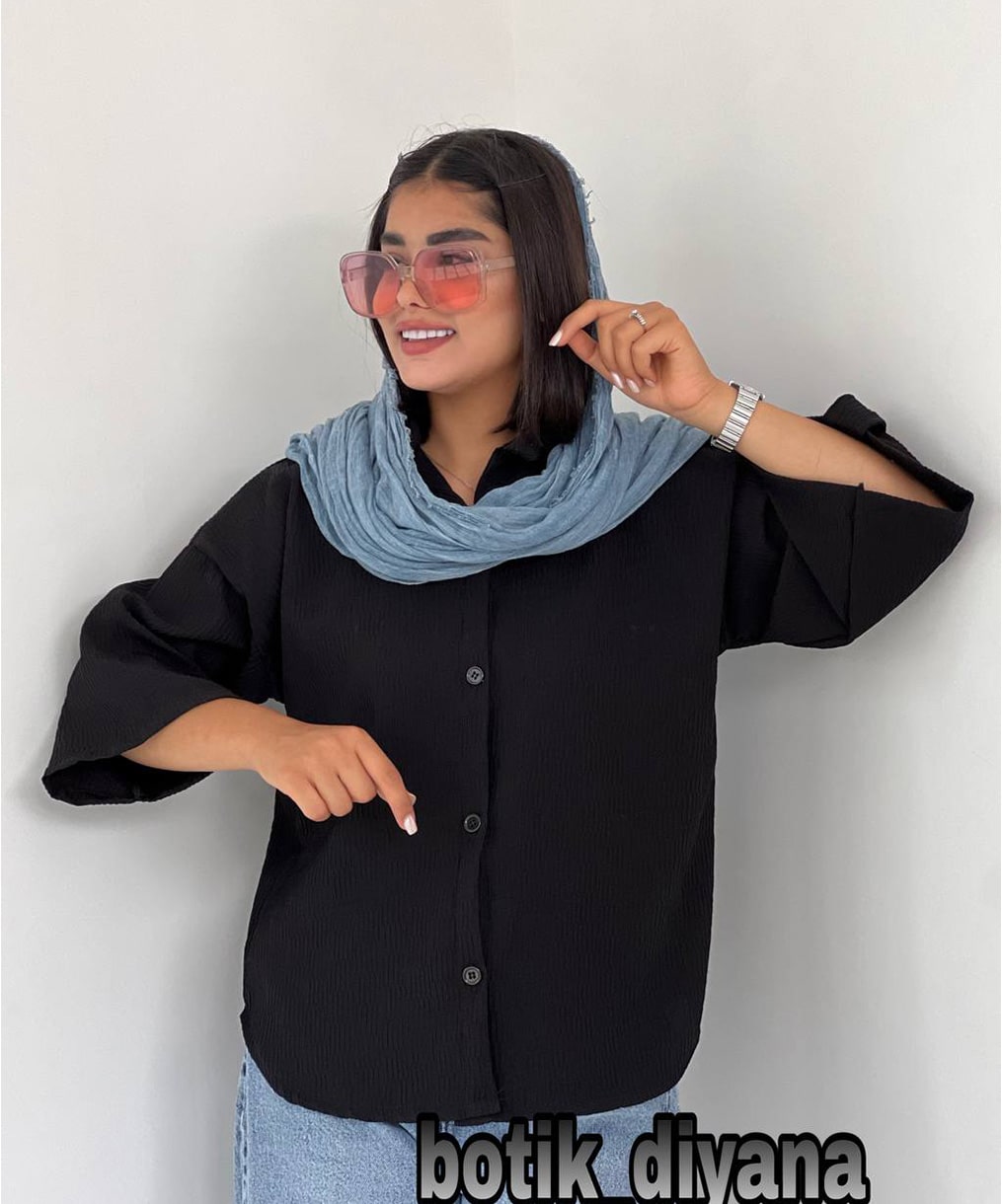 شومیز پشت دکمه مدل سوزان