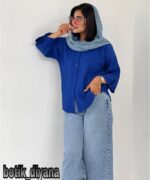 شومیز پشت دکمه مدل سوزان