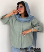 شومیز پشت دکمه مدل سوزان