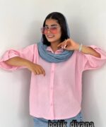 شومیز پشت دکمه مدل سوزان