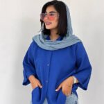 شومیز پشت دکمه مدل سوزان