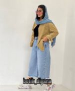 شومیز کتان مدل هلین