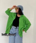 شومیز کتان مدل هلین