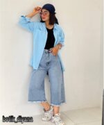 شومیز کتان مدل هلین