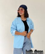 شومیز کتان مدل هلین