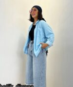 شومیز کتان مدل هلین