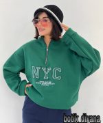 هودی نیم زیپ مدل برندا