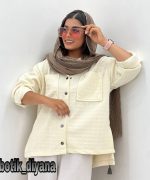 شومیز بیسکوییتی مدل ساندیا
