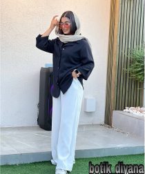 شومیز بیسکوییتی مدل شیوان