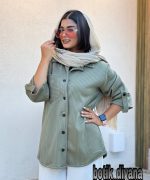 شومیز بیسکوییتی مدل شیوان