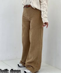 شلوار بگ مخمل کبریتی