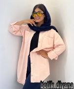 شومیز کتان پاییزه مدل نورا