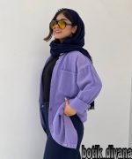 شومیز کتان پاییزه مدل نورا