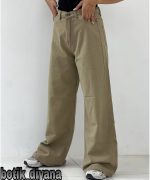 شلوار بگ کتان ترک مدل فلورانس