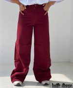 شلوار بگ کتان ترک مدل فلورانس