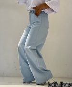 شلوار بگ کتان ترک مدل فلورانس
