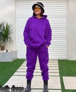 ست هودی شلوار مدل زیپون