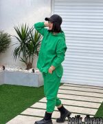 ست هودی شلوار مدل زیپون