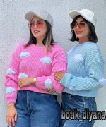 بافت دخترانه مدل ابر