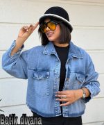 کت کراپ جین مدل ساتین