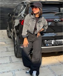 کت کراپ جین مدل نیکول