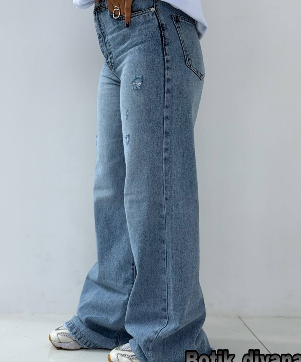 شلوار فلر بگ یخی