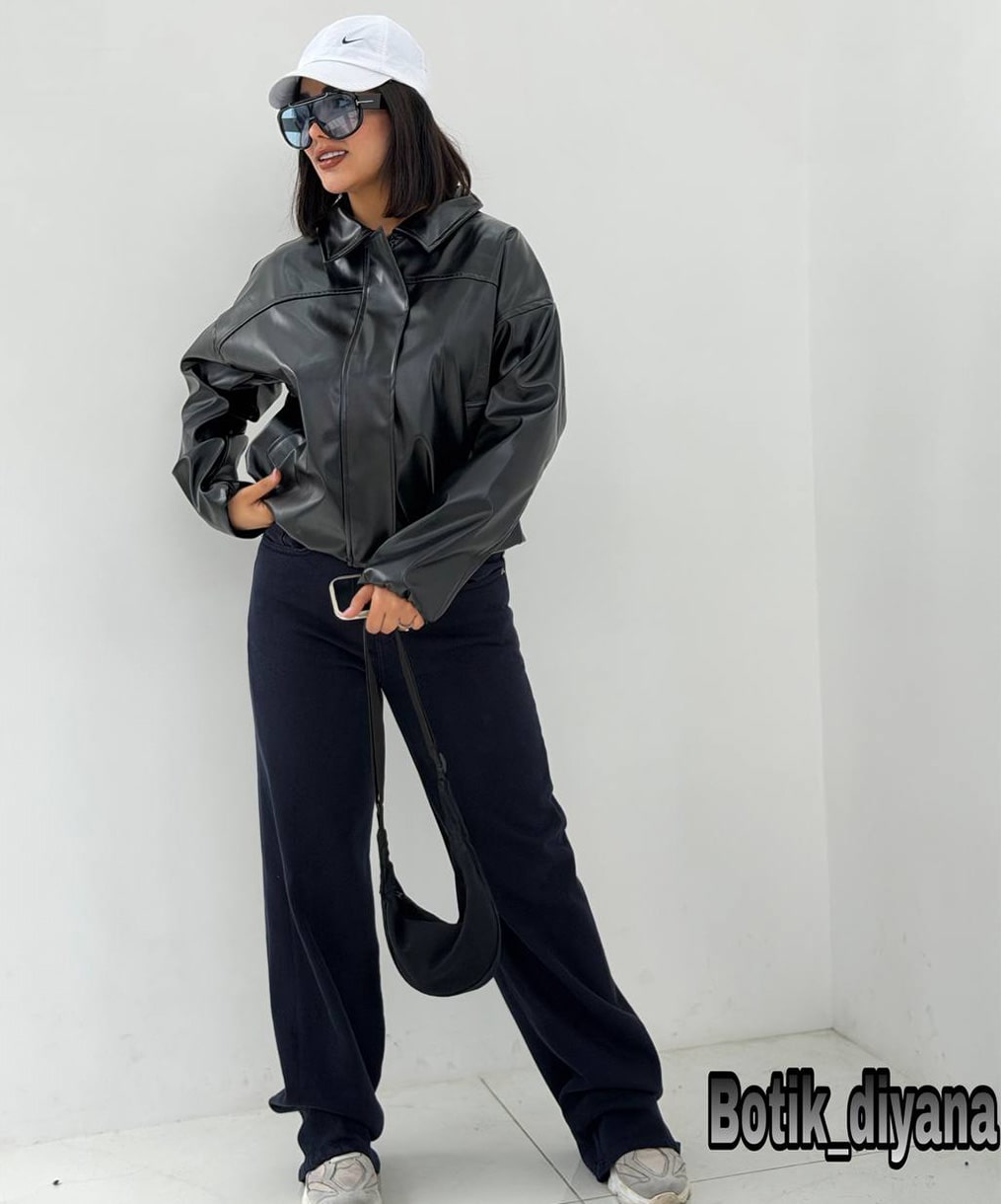 کاپشن چرم مدل جسکا