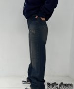 شلوار جین نیم بگ مدل ماهیدا