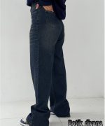 شلوار جین نیم بگ مدل ماهیدا