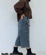 شلوار جین کارپنتری کوتاه