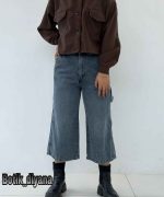 شلوار جین کارپنتری کوتاه