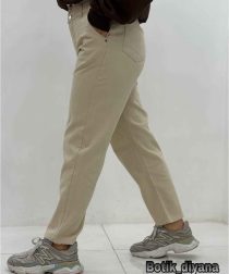 شلوار مام کتان