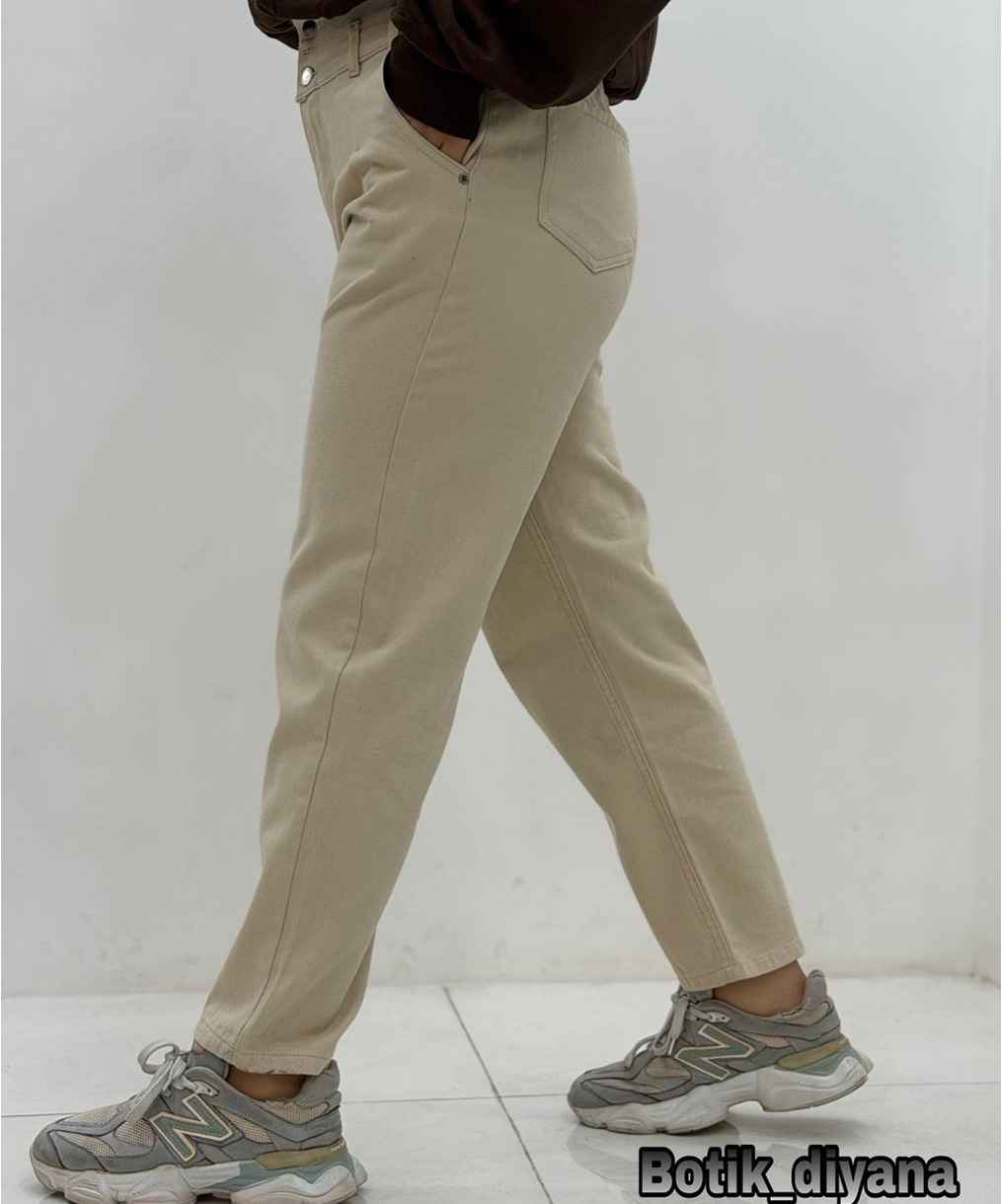 شلوار مام کتان