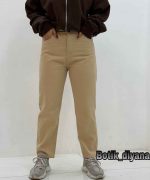 شلوار مام کتان