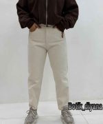 شلوار مام کتان