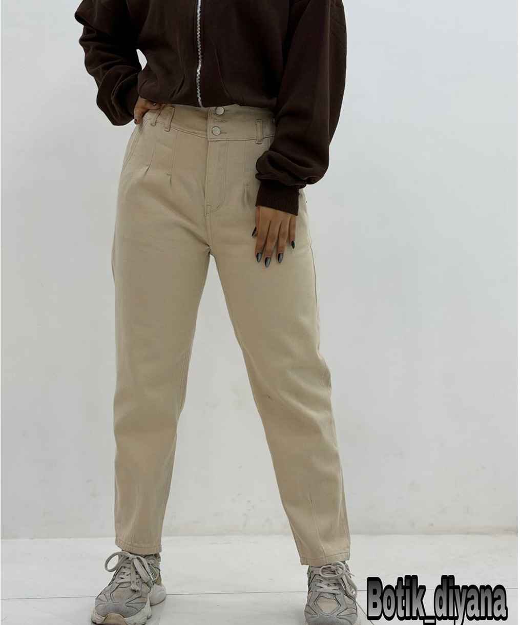 شلوار مام کتان