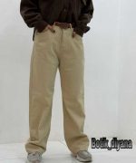 شلوار نیم بگ کتان