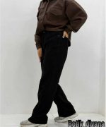 شلوار نیم بگ کتان