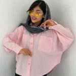 شومیز لینن مدل آنالی