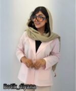کت لینن پشت دکمه مدل آریسان