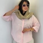 شومیز لینن گلدوزی مدل بابونه