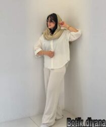 شومیز لینن گلدوزی مدل بابونه