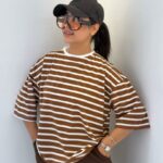 تیشرت باکسی راه راه